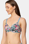 Triumph Padded Non Wired Medium Coverage T-Shirt Bra - Blue Light Combination — thumbnail 2